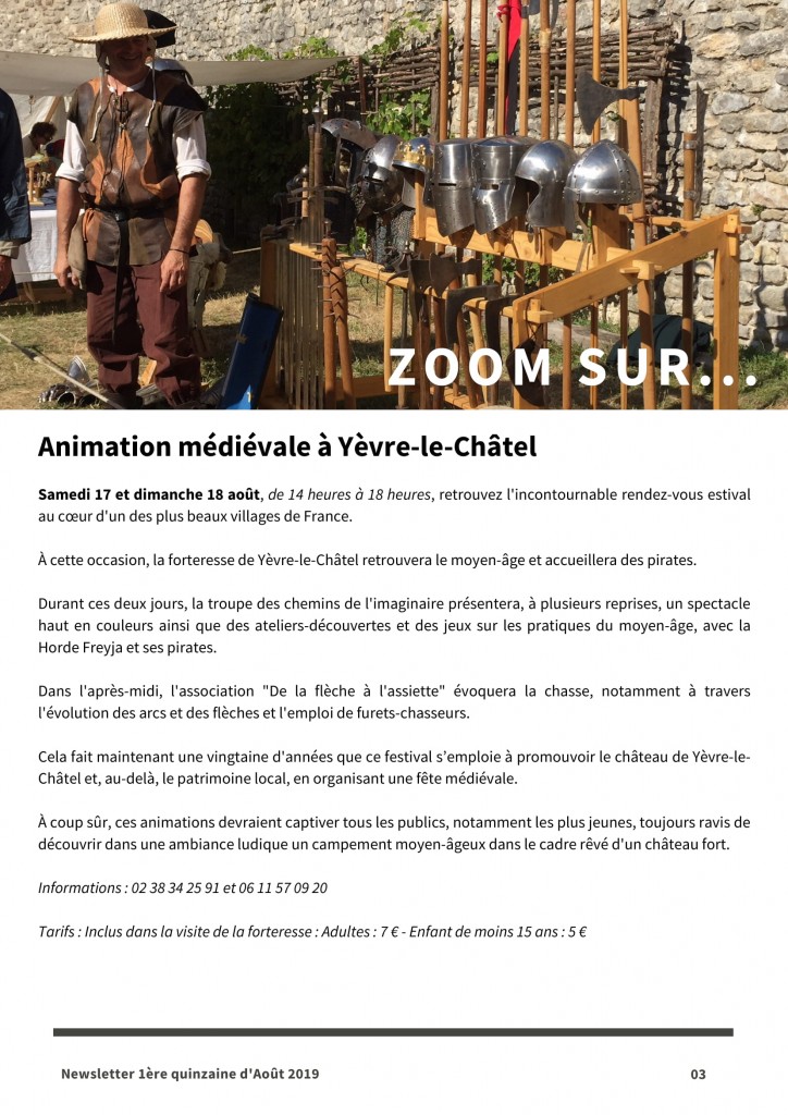 Newsletter Août 1-3