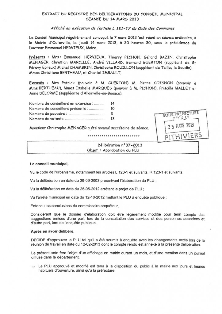 déliberation approvant le PLU_0001
