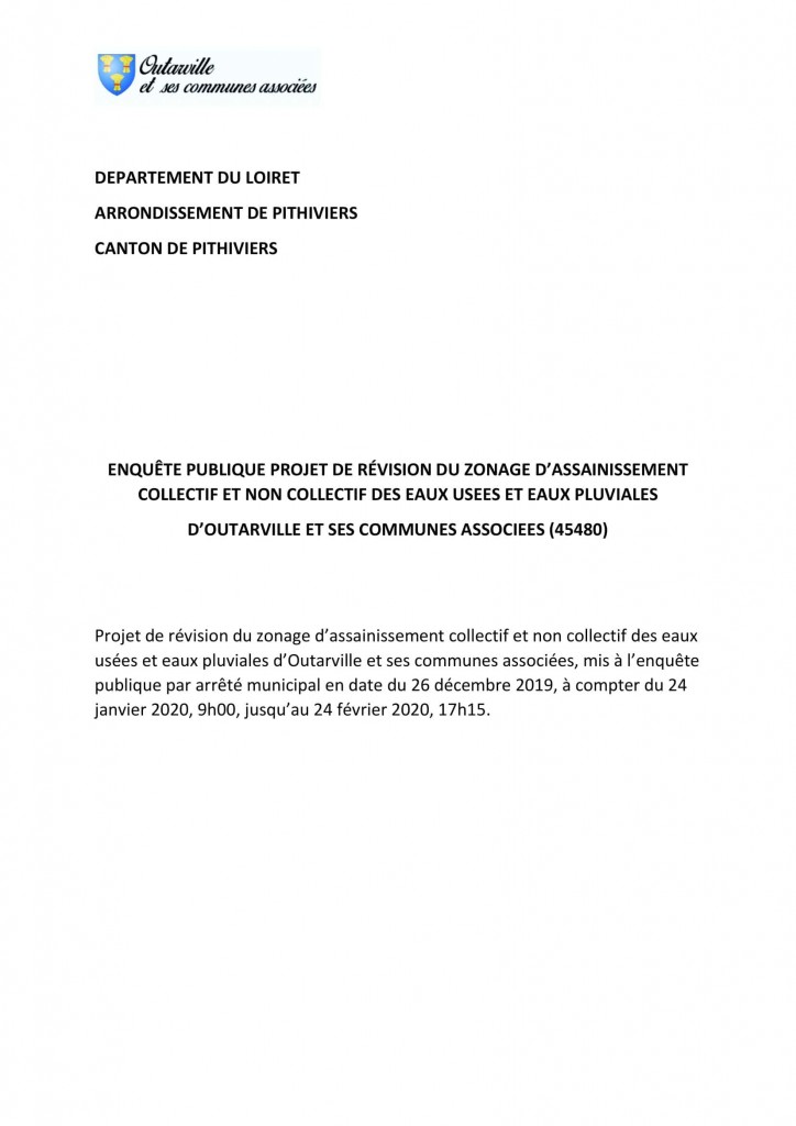 entete du dossier d'enquête publique