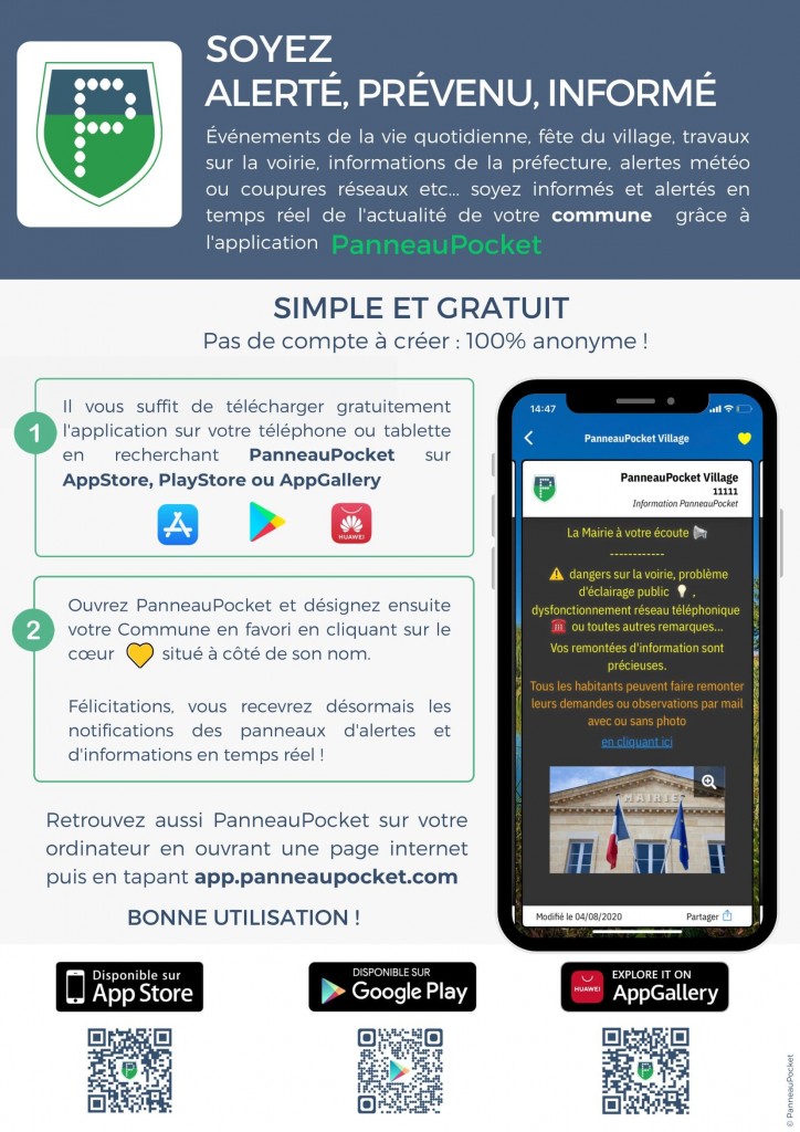 panneau pocket mobile